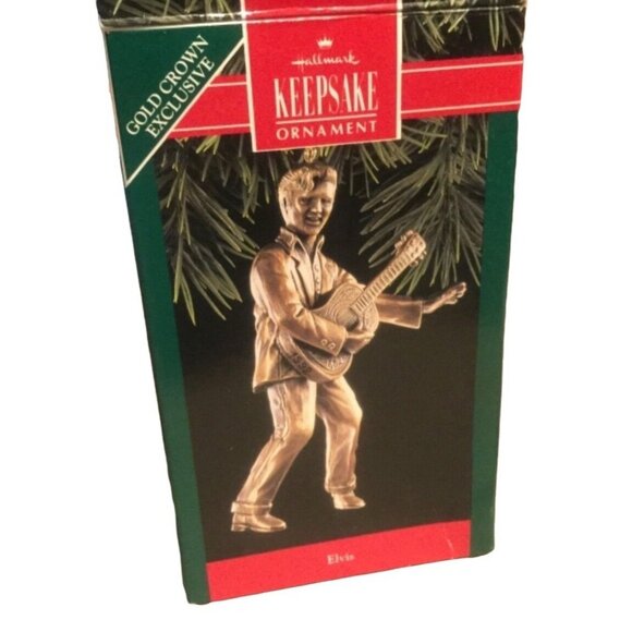 Hallmark Other - Hallmark Gold Crown Exclusive Elvis Presley 1992 Keepsake Guitar Ornament Collec